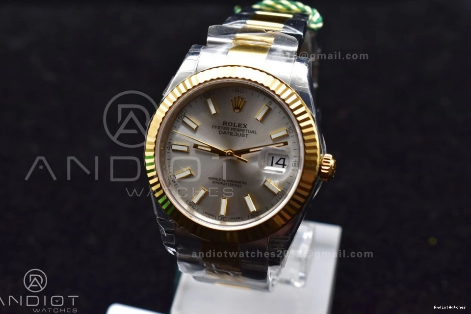 904L VS VSF on GoAnywhere SS 41 596 Dial Oyster Best 126333 YG Silver Bracelet 1:1 Edition DateJust 0524